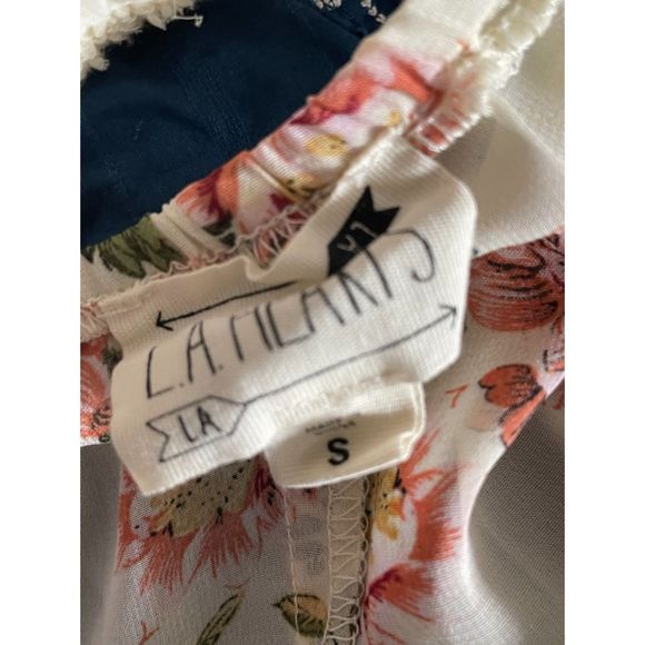 LA Hearts Crochet Floral boho neutral beachy Halter Top Size Small a56 - Picture 6 of 11